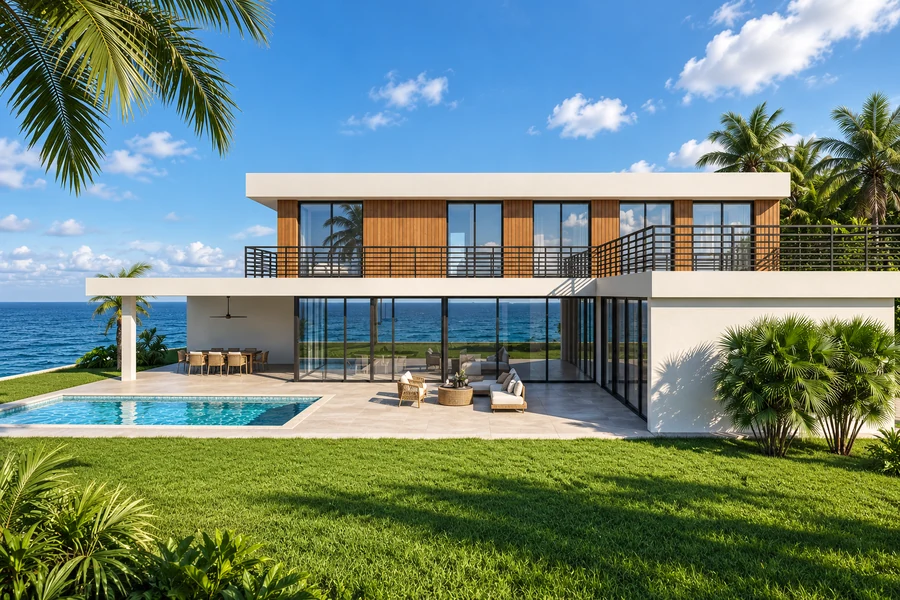 Sunny Beach · Garden Villas — architectural visualization